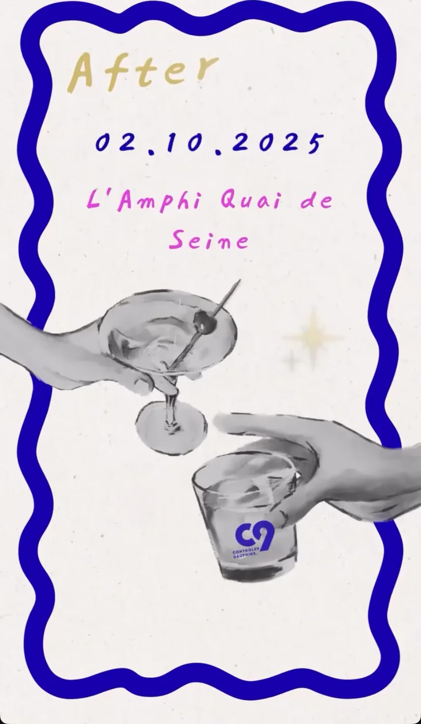 Affiche C9 de l'after à l'Amphi Quai de Seine