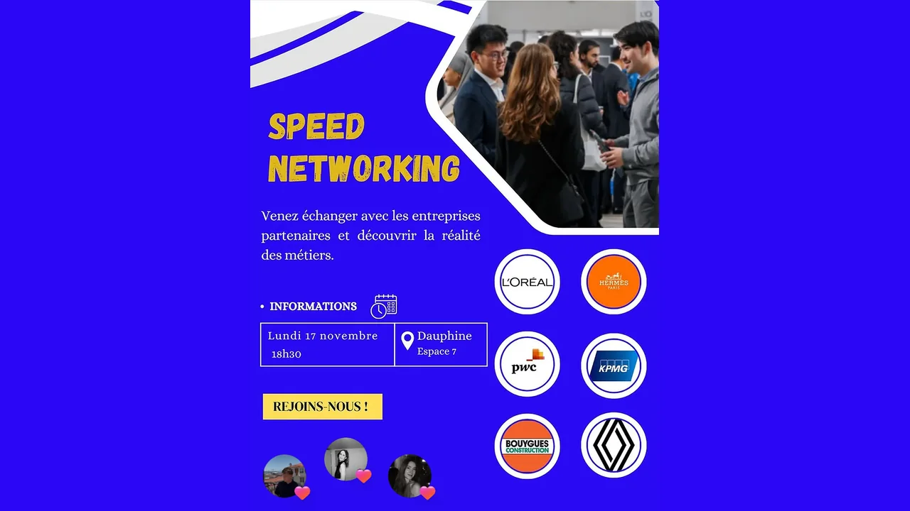 Affiche C9 du Speed Networking
